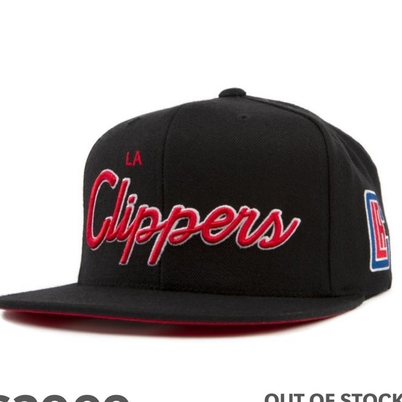 Mitchell & Ness Other - Mitchell and Ness LA clippers black adjustable hat